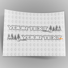 Pair Off Road Bonnet Vinyl Stickers Decals 3 for Jeep Wrangler Unlimited 2