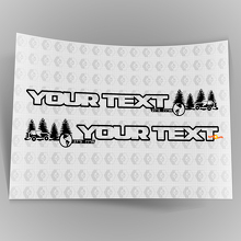 Pair Off Road Bonnet Vinyl Stickers Decals 3 for Jeep Wrangler Unlimited 3