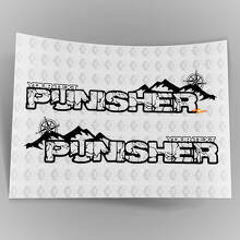 Custom Punisher Style Hood Side Vinyl Decals Kit for Jeep Wrangler_4