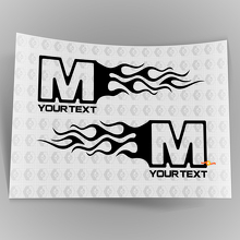 Mopar Dodge Chrysler Jeep Flame Style Logo Right & Left car decal stickers 6