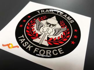 Trail Teams Task Force Call of Duty Domed Badge Emblem Resin Decal Sticker 1