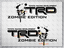 Toyota TRD Zombie Edition 4X4 Bedside Graphic Decals_2