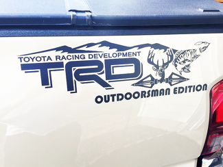 Toyota Racing Development TRD Outdoorsman Edition 4X4 bed side Graphic decals stickers
