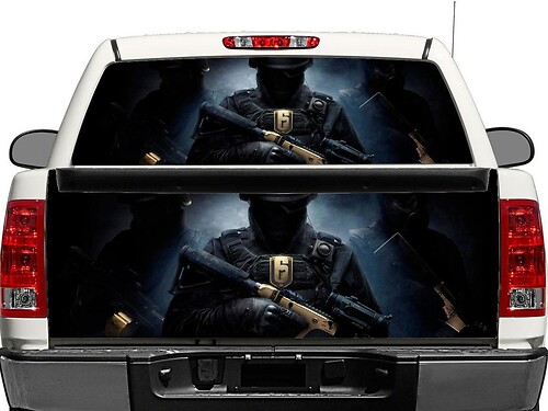 Rainbow Six Siege Rear Window or Tailgate Vinyl Decal for Pick-up Trucks SUVs