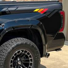 Toyota Tundra Side Pickup Carbon with Vintage stripes decal sticker Graphics
 2