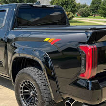 Toyota Tundra Side Pickup Carbon with Vintage stripes decal sticker Graphics
 3