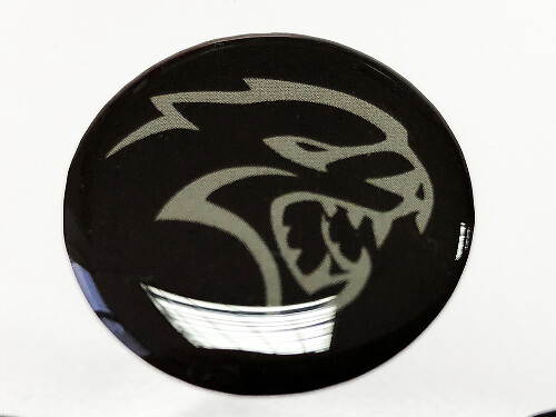 Start Engine Button Hellcat-Style Domed Resin Decal for Dodge Charger