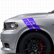 Custom Side Fender Hash Vinyl Stripes Decal Kit for Dodge Durango_2