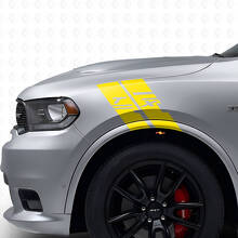 Custom Side Fender Hash Vinyl Stripes Decal Kit for Dodge Durango_6