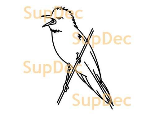 Bird Vinyl Art Wall  Window Bathroom Sticker Decal removable #18
