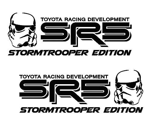 Toyota SR5 Truck Stormtrooper Edition Tacoma Tundra Decals Sticker Decal Vinyl x