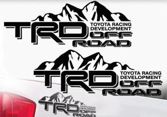 Toyota TRD Truck Mountain Off-Road 4x4 Racing Pair Decals Tacoma Tundra Vinyl 2