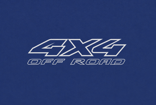 4X4 OFF ROAD Outline Bedside Vinyl Decal Sticker for Ford F-150 2003