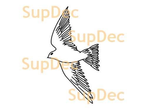 Bird Vinyl Art Wall  Window Bathroom Sticker Decal removable #23

