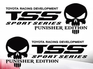 Toyota TSS Truck Sport Series Racing Tacoma Tundra The Punisher Decal Vinyl 2Pcs