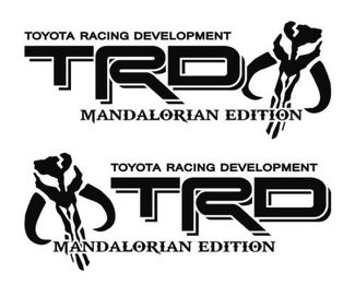 Toyota TRD Mandalorian Edition Off Road Racing Tacoma Tundra Sticker Decal Vinyl
