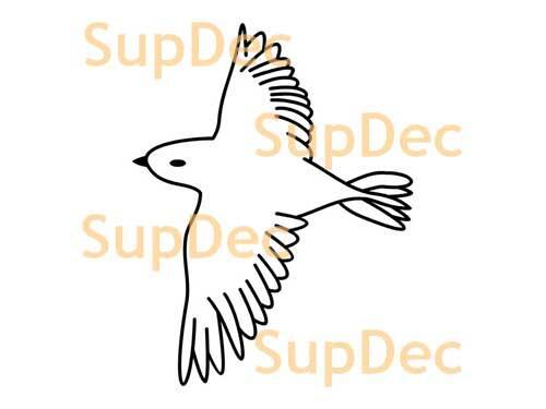 Bird Vinyl Art Wall Window Bathroom Sticker Decal removable #24
