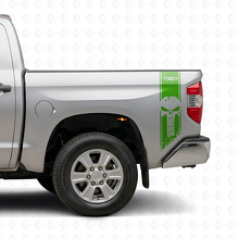 TRD Punisher Skull Rear Side Vinyl Decal Set for Toyota Tacoma Tundra_3