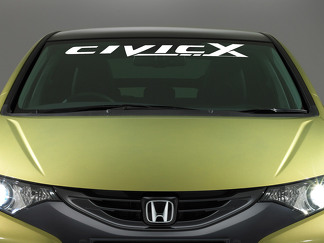 Honda Civic Logo Windshield Vinyl Decal Sticker Emblem Vehicle Graphics