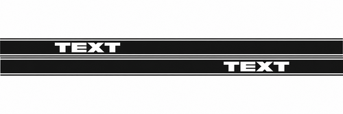 Custom Text Side Stripes Graphic Stickers Decals for Dodge most years models