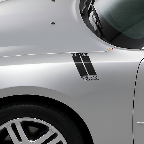 Custom Side Hash Vinyl Stripes Decal Kit for Dodge Durango