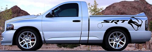STR Viper Bedside Vinyl Decal Kit for Dodge Ram 1500 SRT-10