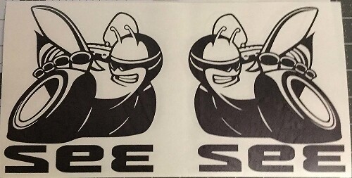 VINTAGE DODGE BOYS Scat Pack Sticker Super Bee 392 black or white Scatpack