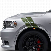 Custom Side Fender Hash Stripe Vinyl Decal Kit for Dodge Durango 2009-2020 _3