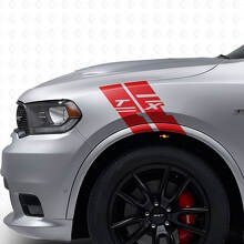 Custom Side Fender Hash Stripe Vinyl Decal Kit for Dodge Durango 2009-2020 _4