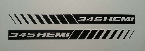 Strobe Bonnet Stripes Decals fits Dodge Ram 5.7 & Charger SRT8