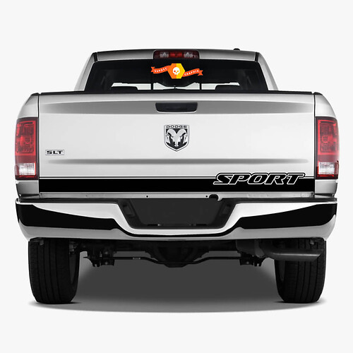 RAM 1500 Sport Tailgate Stripe Sticker Decal Hemi Dodge Truck 5.7 2017 2016 2015 2014 2018
