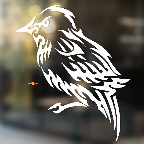 Angry Sparrow Universal Vinyl Decal Sticker_1