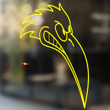 Angry Woodpecker Universal Vinyl Decal Sticker_4