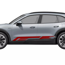 Thin Lines Side Rocker Panel Vinyl Decal Sticker for Porsche Cayenne Electric_2
