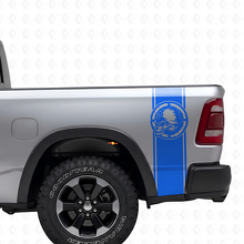 Metal Mulisha Skull Rear Side Stripes Vinyl Decal Set for Pickup Trucks_2