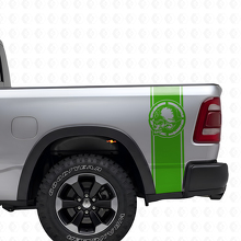 Metal Mulisha Skull Rear Side Stripes Vinyl Decal Set for Pickup Trucks_3