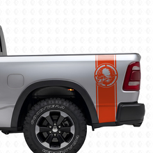 Metal Mulisha Skull Rear Side Stripes Vinyl Decal Set for Pickup Trucks_4