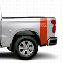 Z71 4x4 Bed Side Stripe Vinyl Decal Set for Chevy Pickup_4