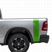 AR-15 Rifle Rear Side Stripes Vinyl Decal Set for Trucks_3