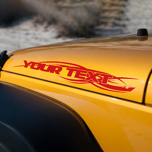 Jeep Wrangler TJ JK 97-18 Stickers Decals set 2 piece Hood Logo set U PICK COLOR
