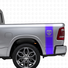 RAM Logo Rear Side Stripes Vinyl Decal For Dodge Ram 1500-3500 _2