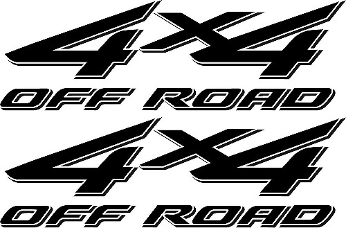 4x4 Off Road Truck Bed Vinyl Decals Set for Pickup Trucks