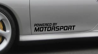 Powered By Motorsport Decal Sticker Vinyl Racing Car emblem Fit Porsche 996 PT16
