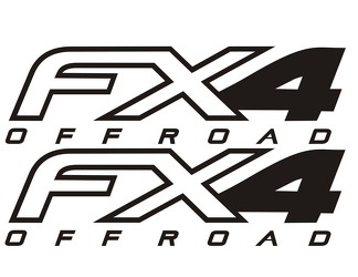 Fx4 Truck Bed Decals (Set) fits Ford Super Duty F-250 etc