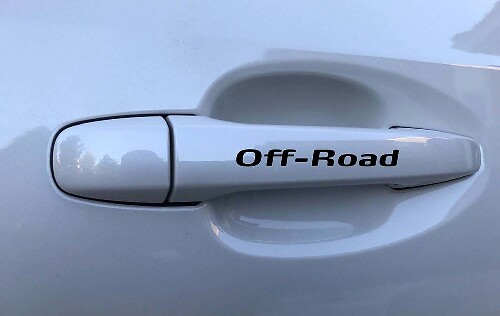 Off-Road Door Handle Vinyl Decal Sticker Pair for Cars 