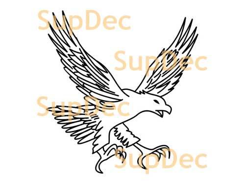 Eagle Vinyl Art Wall Window Bathroom Sticker Decal removable #3
