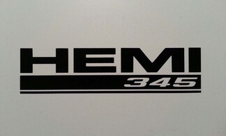 HEMI 345 DECAL ** 5.7 DODGE RAM TRUCK CHALLENGER CHARGER MAGNUM MOPAR PLYMOUTH Now