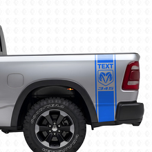 Custom Hemi Style Bed Side Stripes Vinyl Decal Kit for Dodge Ram Power Wagon_2