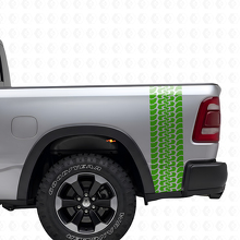 Tire Tread Truck Bedside Vinyl Decal Set for Dodge Ram 2009-2018_3
