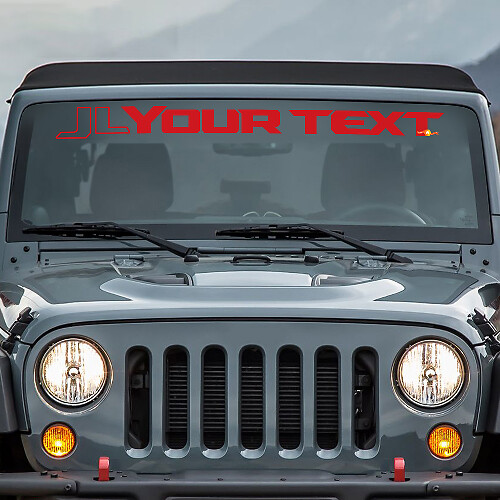 Jeep Wrangler JLJLU Wrangler Windshield Banner Vinyl Sticker Decal
